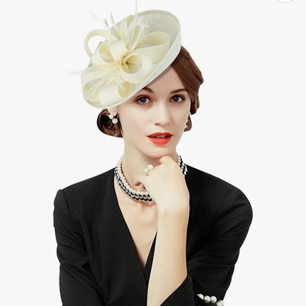 Hat, one size fits all, cream